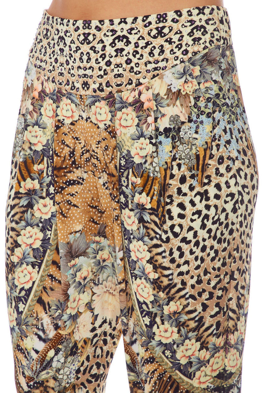HAREM PANTS WITH FRONT PLEATS THE CATS MEOW