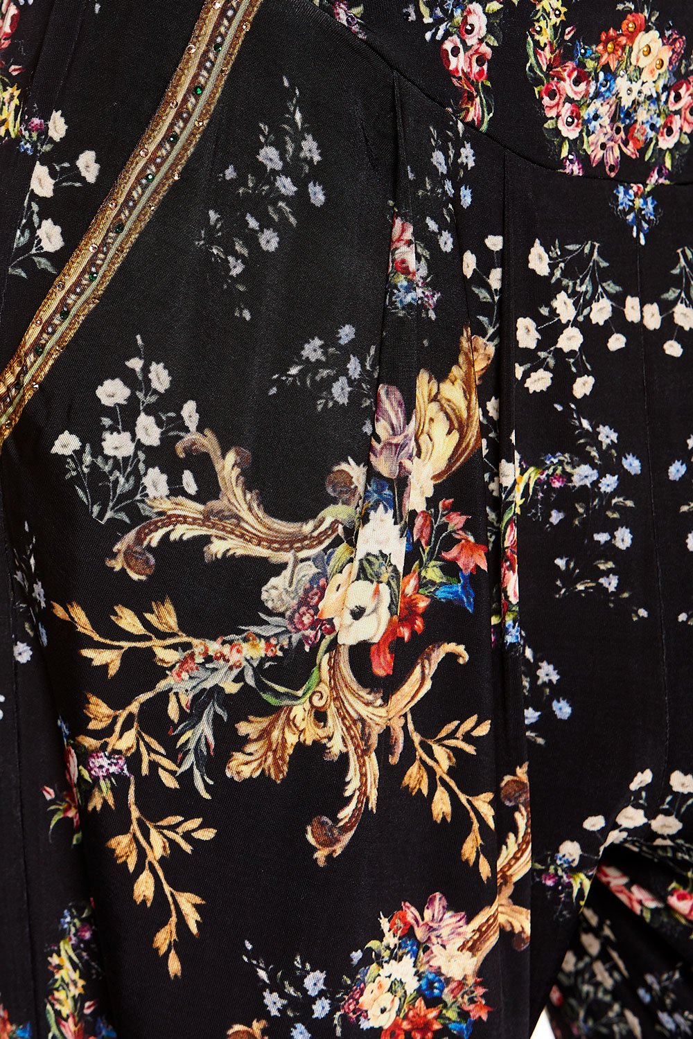 HAREM PANT WITH FRONT PLEATS FRIEND IN FLORA