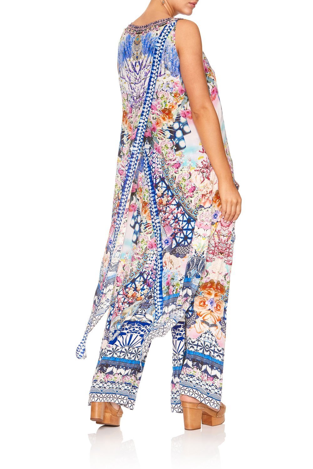 HIGH LOW CROSS BACK TOP SHIBORI SHORES