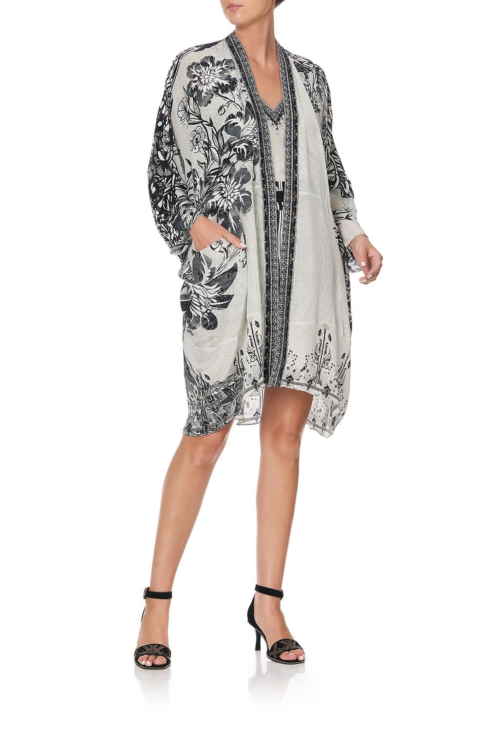 HIGH LOW HEM CASUAL JACKET SILVER LININGS