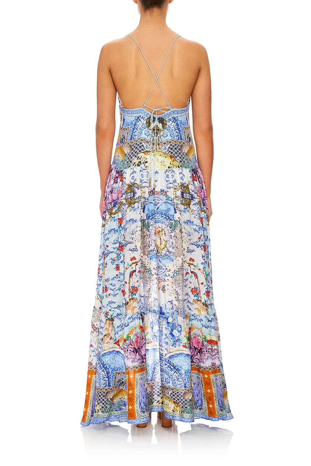 CAMILLA HIGH-LOW U-RING DRESS GEISHA GATEWAYS