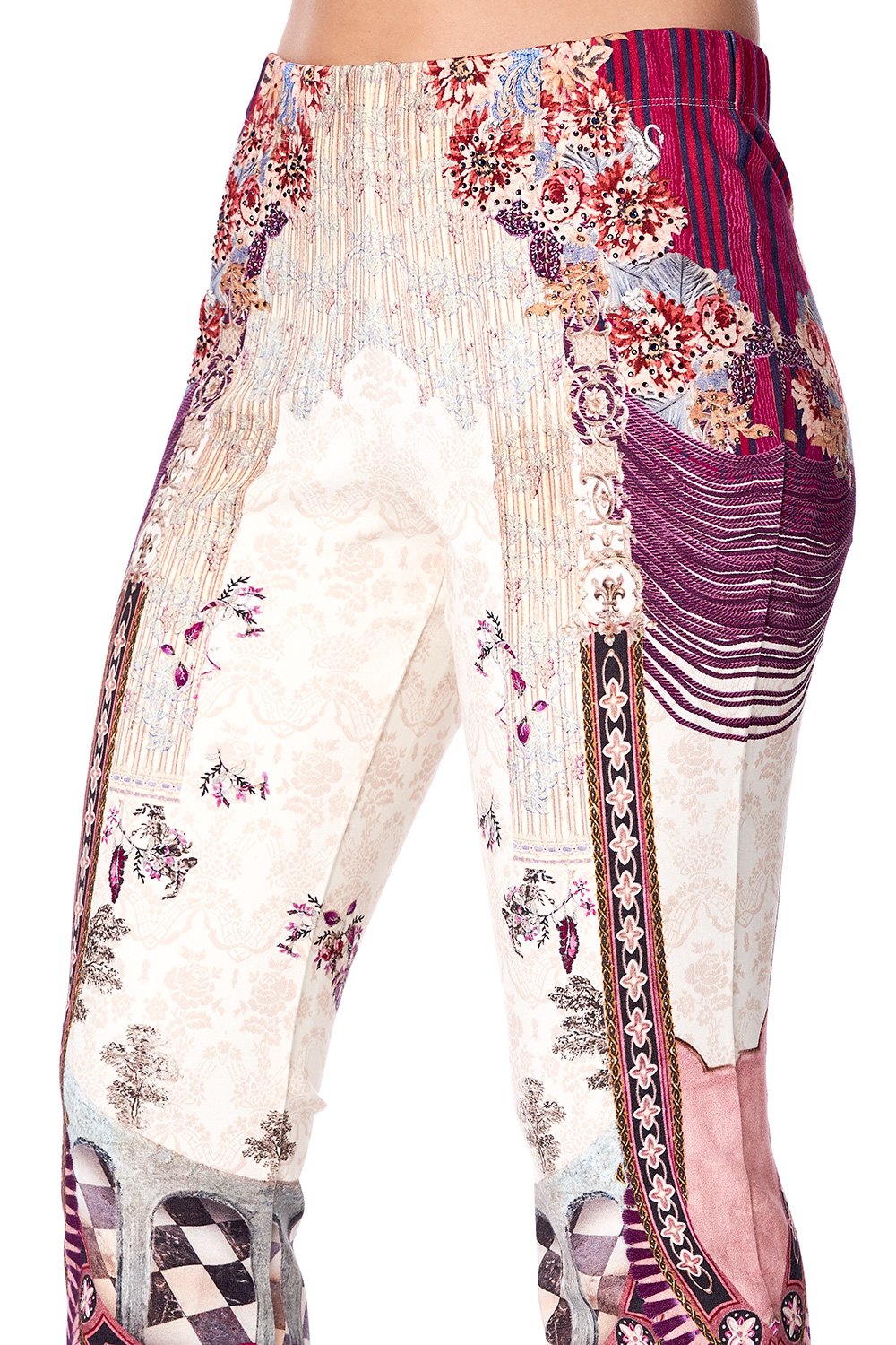 HIGH WAISTED FLARED TROUSER VIOLET CITY