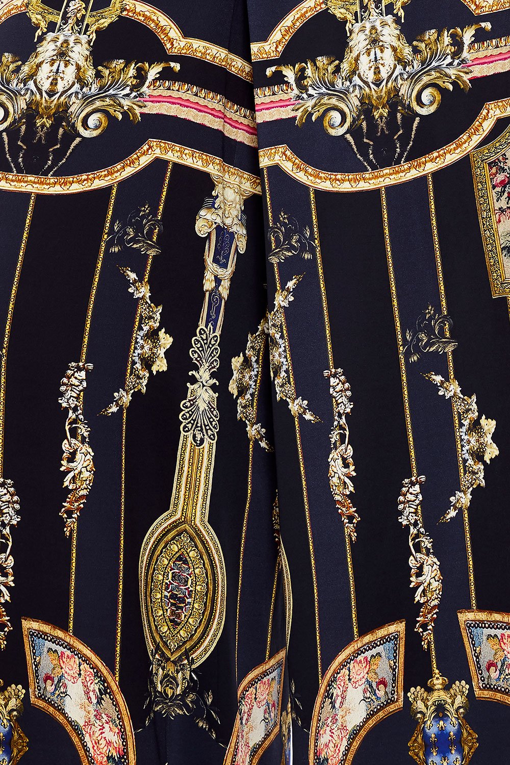 CAMILLA HIGH WAISTED TROUSER WITH GODET MIDNIGHT MEETING