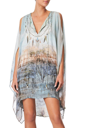 SHEER LAYERED DRESS WITH SPLIT COUNTRY DIARIES