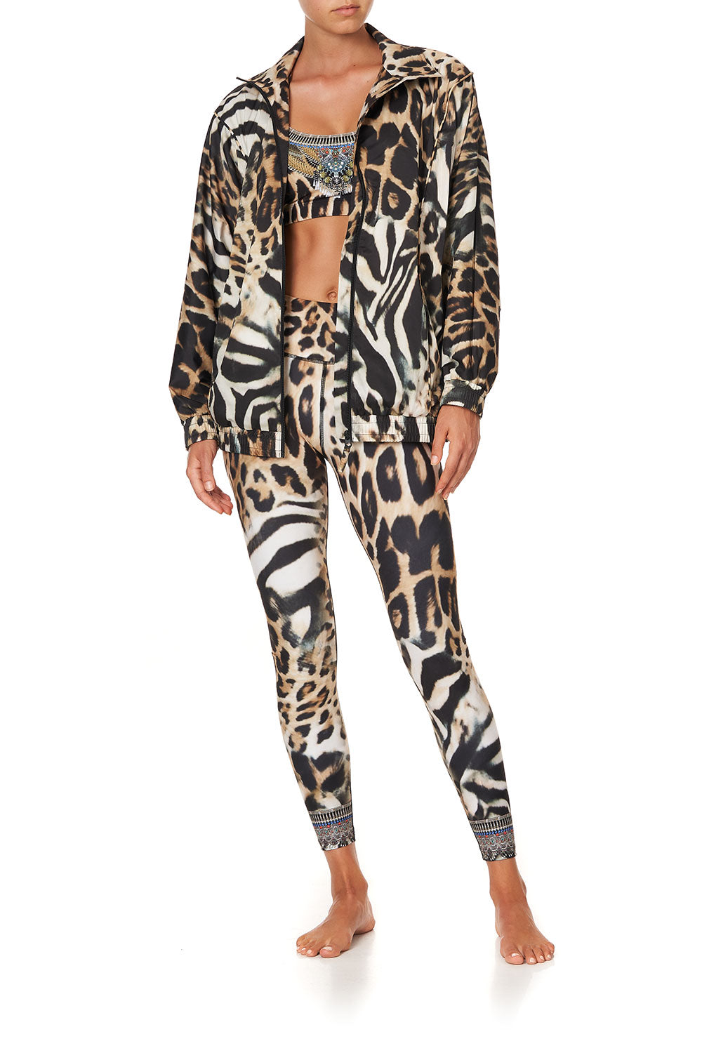 ZIP FRONT WINDBREAKER FELINE