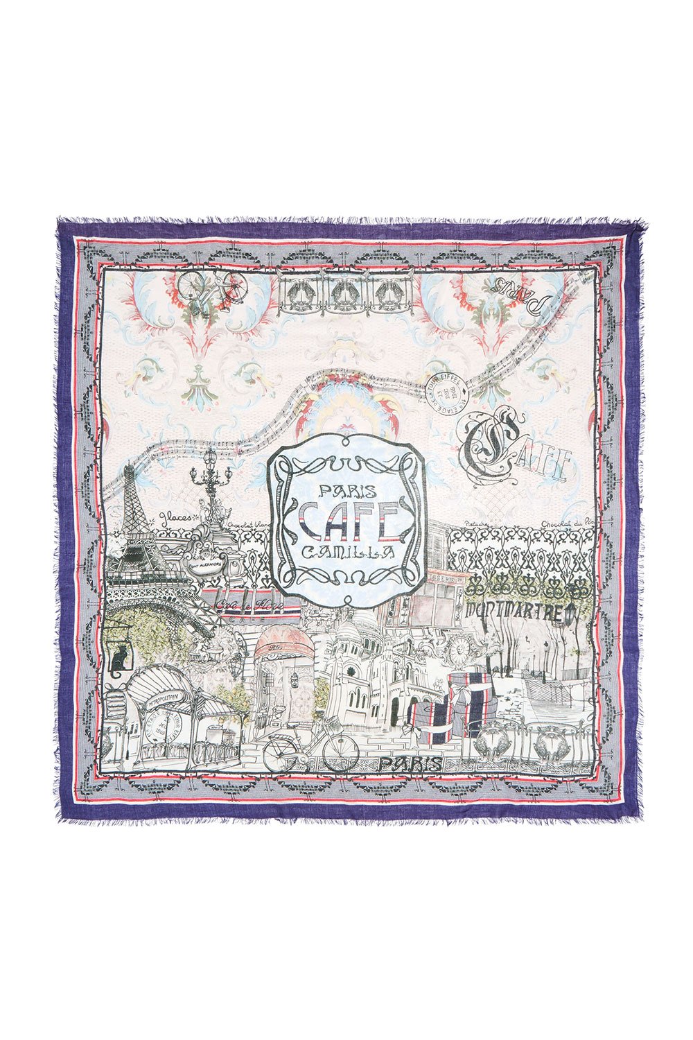 RAW EDGE SCARF MEET ME IN MONTMARTRE