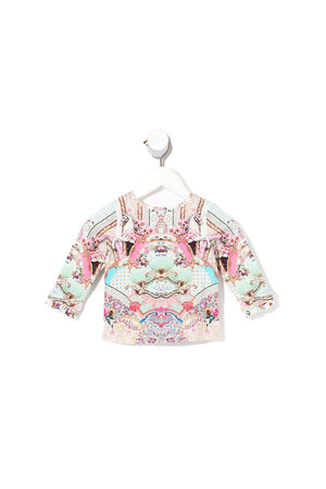 BABIES LONG SLEEVE TOP WITH FRILL CAROUSEL MADEMOISELLE