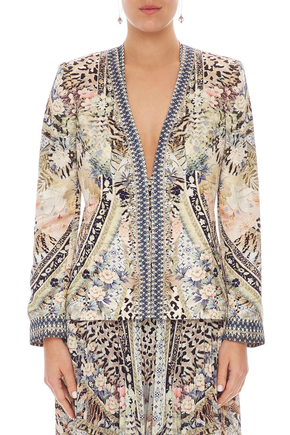 CAMILLA JACKET W/ REMOVABLE COLLAR MOTO MAIKO