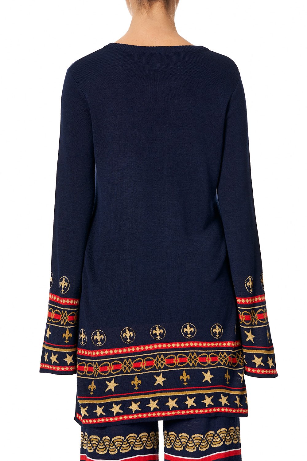 CAMILLA JACQUARD KNIT TUNIC COSTUME PARTY