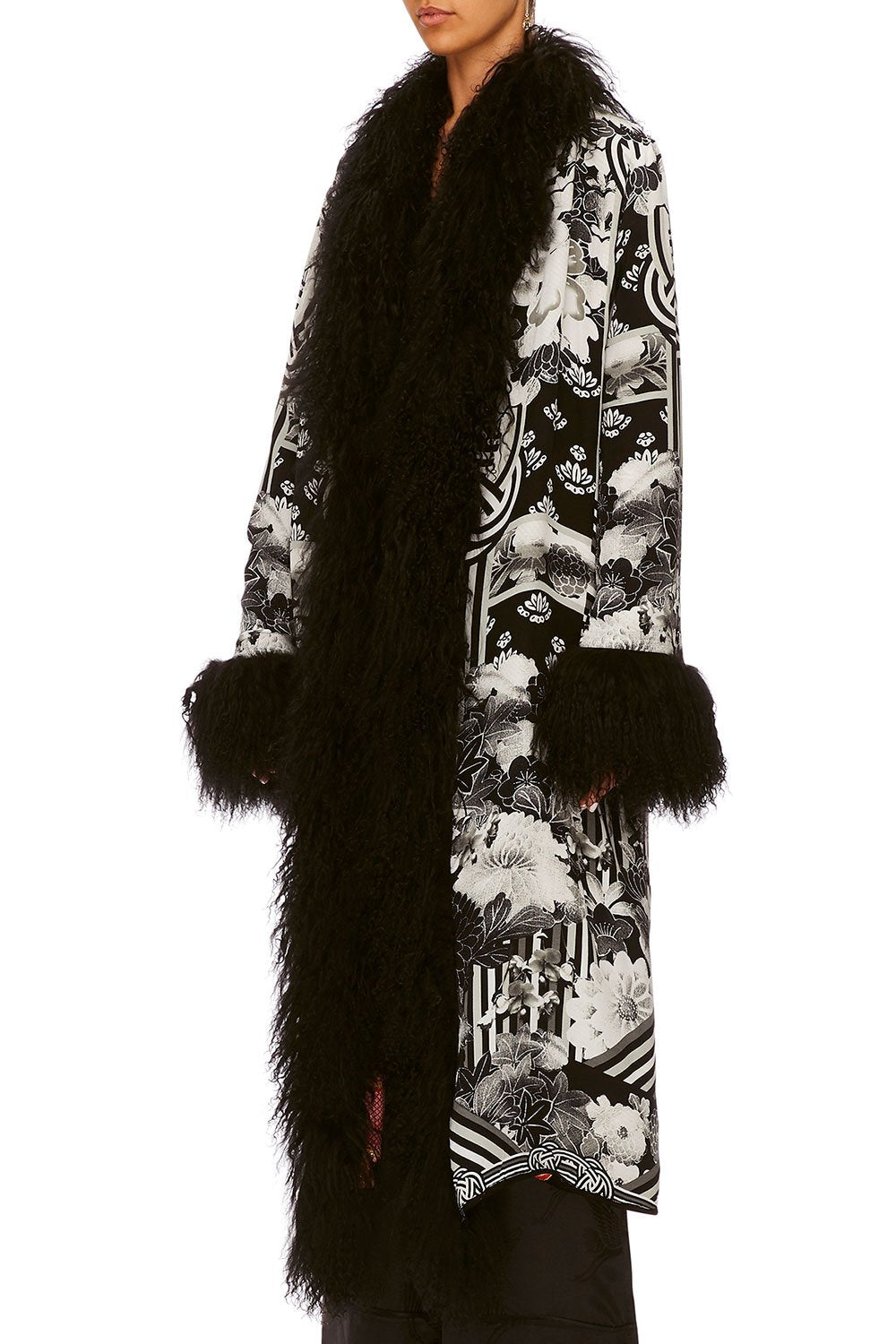 CAMILLA KISSING THE SUN JACQUARD LAYERING PIECE W TIE