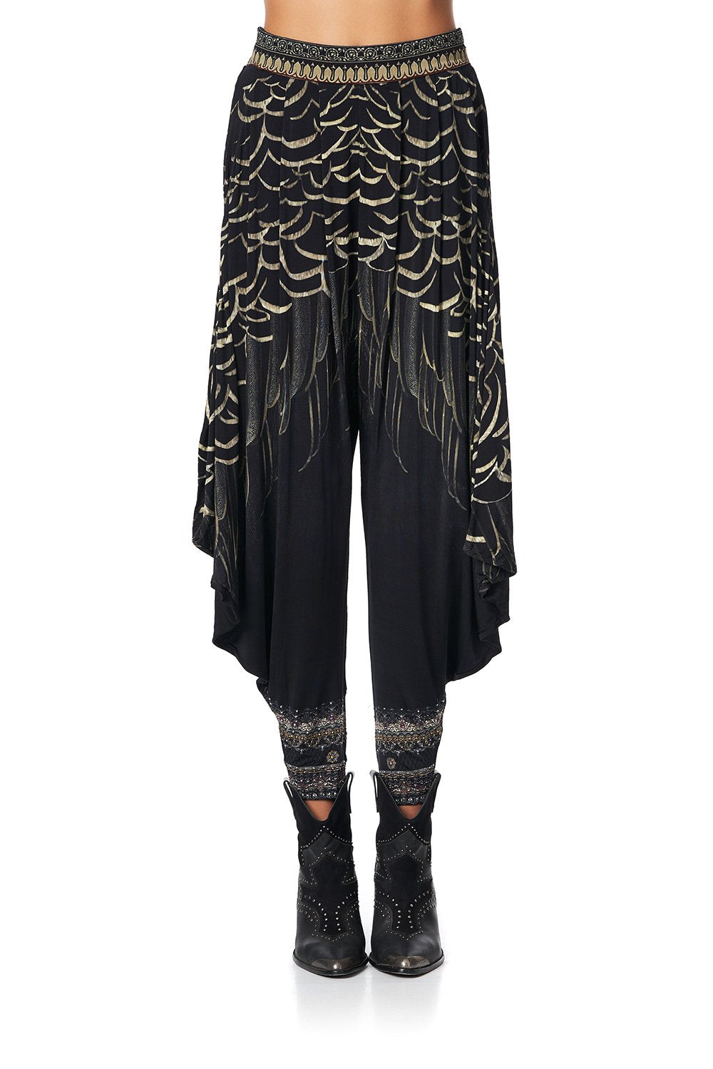 JERSEY DRAPE PANT WITH POCKET UNDER A FULL MOON