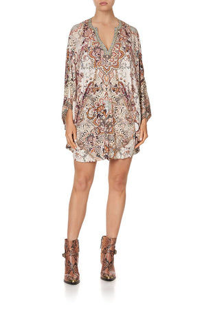 JERSEY SHORT KAFTAN WITH CURVED HEM TALES OF TALITHA