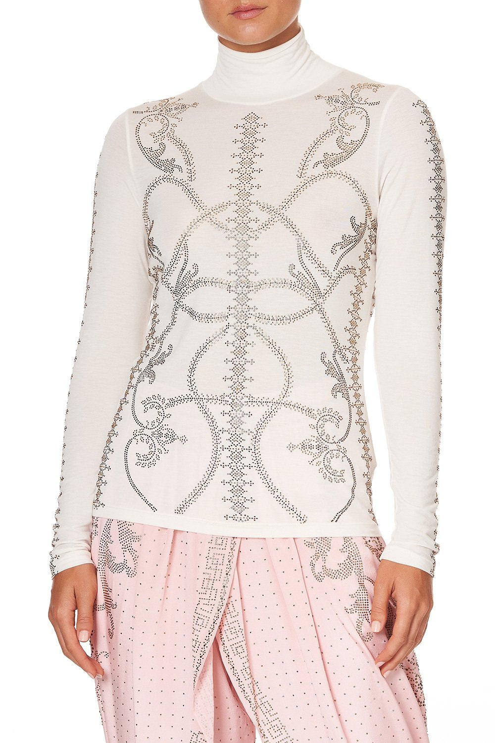 JERSEY TURTLENECK LUXE CREAM