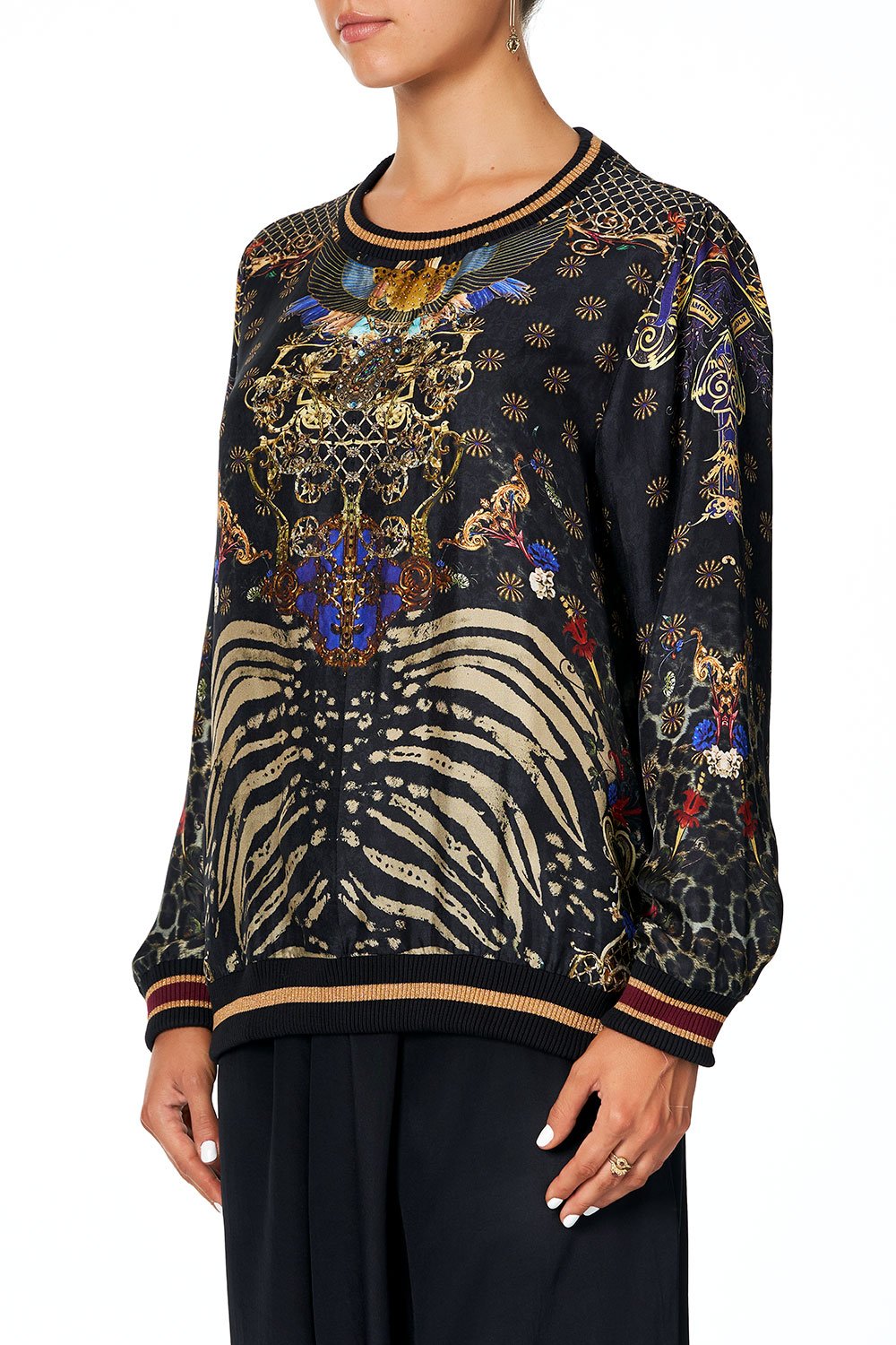 WOVEN ROUND NECK SWEATER THE NIGHT WE MET