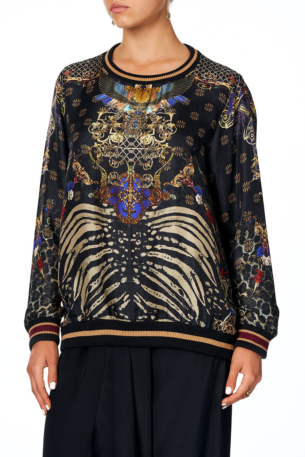 WOVEN ROUND NECK SWEATER THE NIGHT WE MET