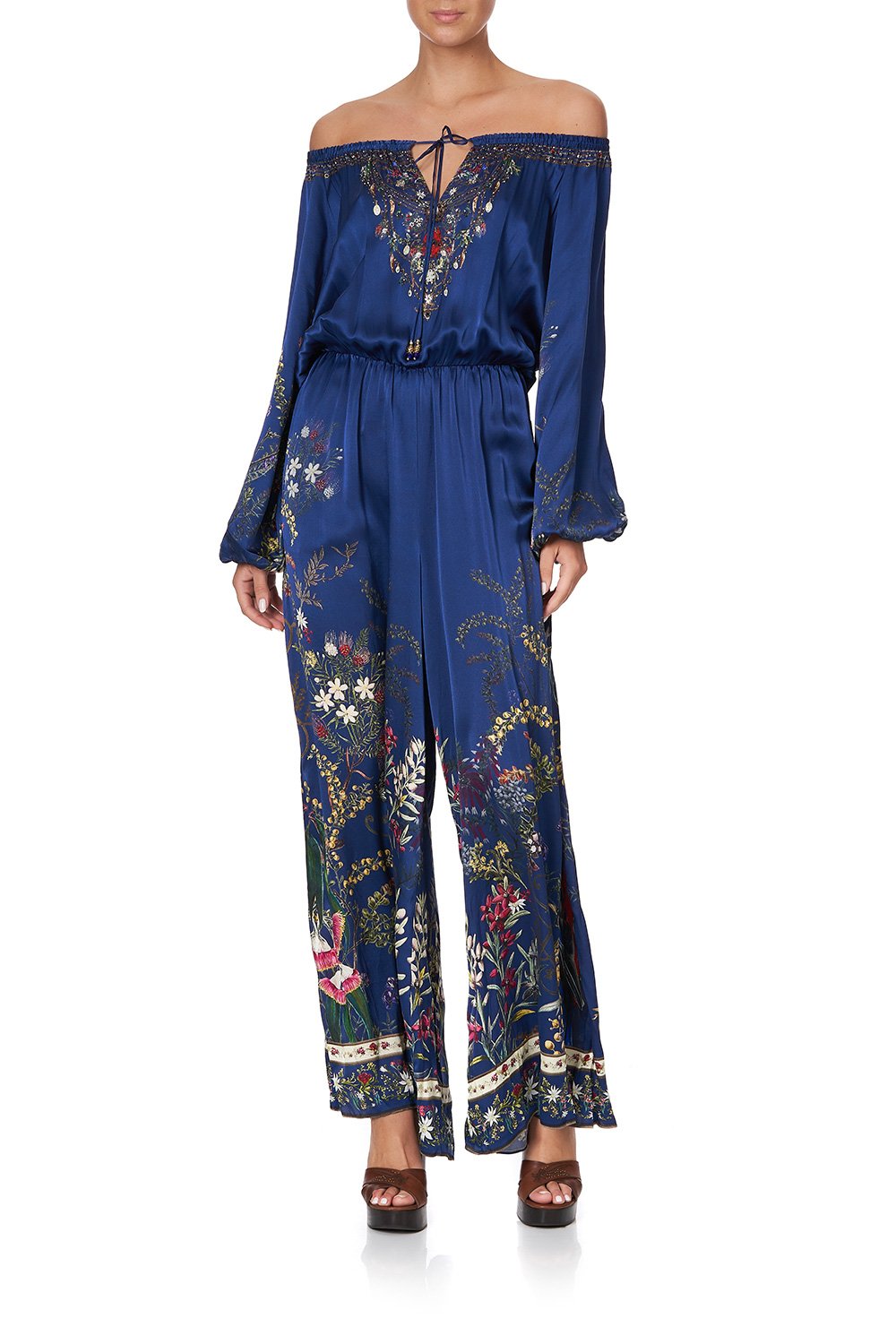 JUMPSUIT WITH BLOUSON SLEEVE WINGS IN ARMS