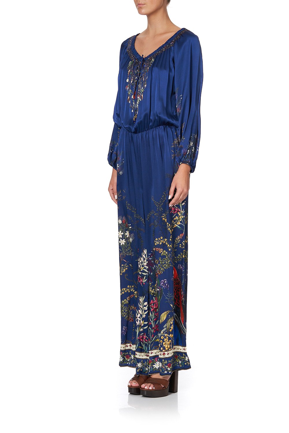 JUMPSUIT WITH BLOUSON SLEEVE WINGS IN ARMS