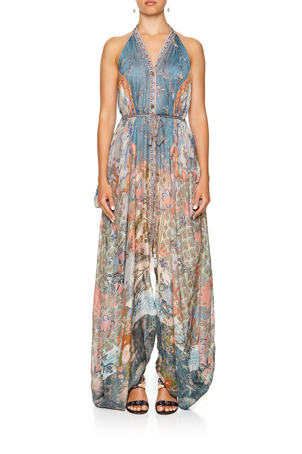 JUMPSUIT WITH DROP CROTCH PANT BLANCHES BLESSING