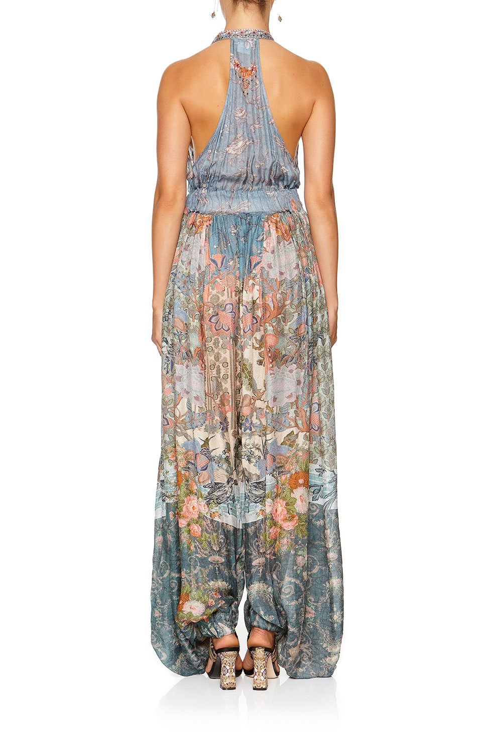 JUMPSUIT WITH DROP CROTCH PANT BLANCHES BLESSING