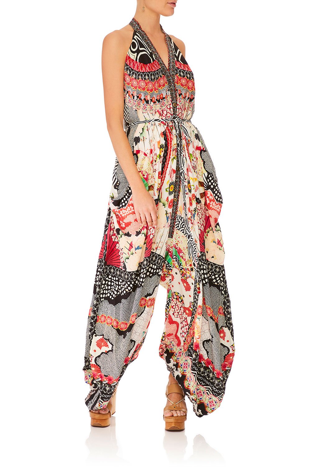 CAMILLA VINTAGE VIXEN JUMPSUIT WITH DROP CROTCH PANT