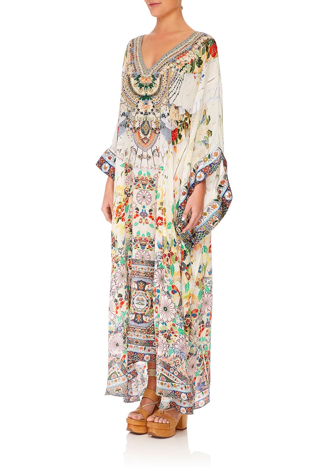 KAFTAN WITH SHEER SLEEVE TIME AFTER TIME – CAMILLA