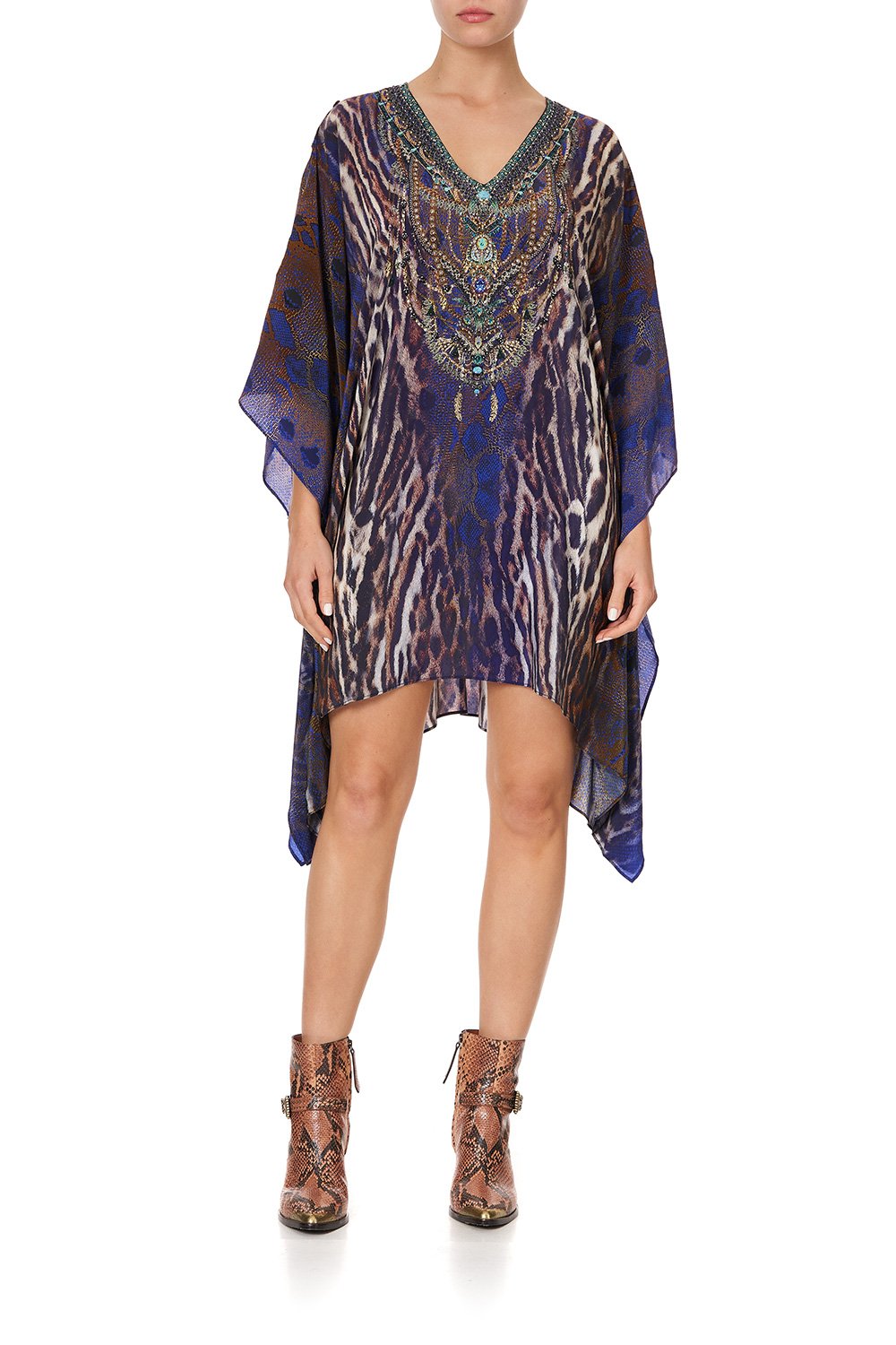 KAFTAN WITH BUTTON UP SLEEVES KOMODO QUEEN