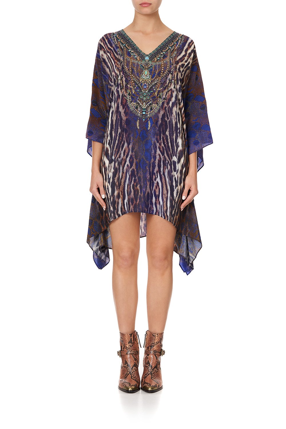 KAFTAN WITH BUTTON UP SLEEVES KOMODO QUEEN