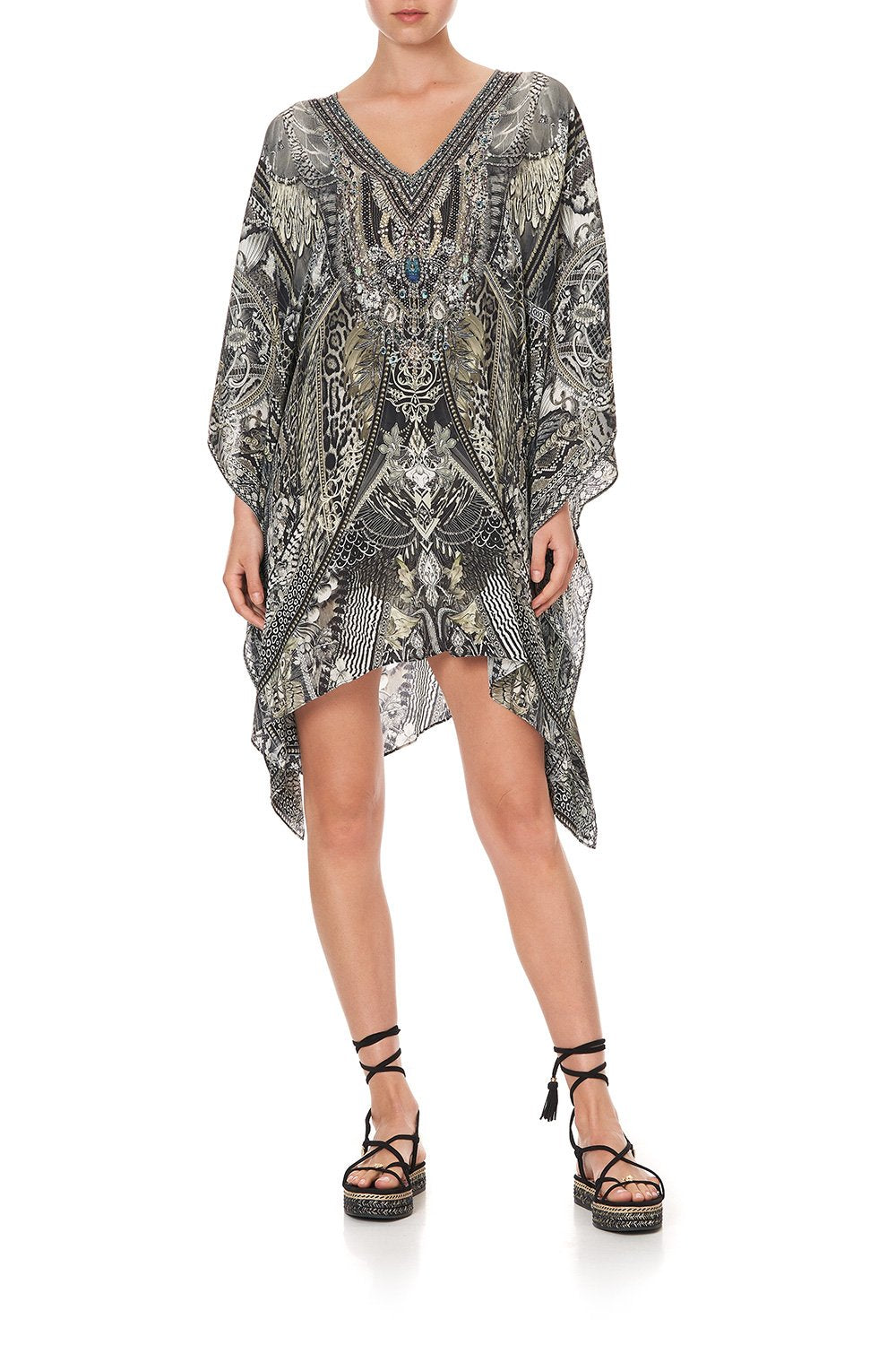 KAFTAN WITH BUTTON UP SLEEVES ONE TRIBE