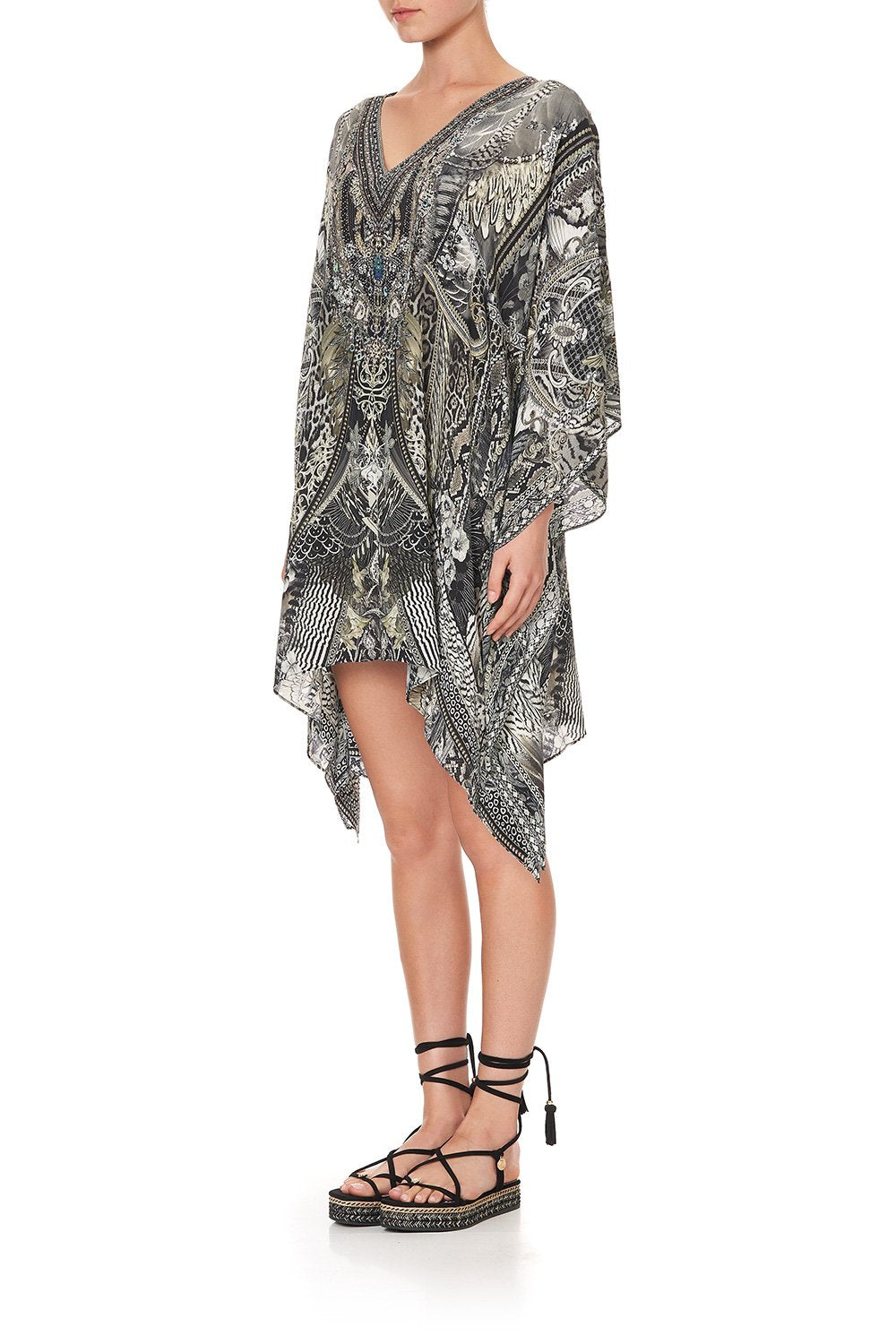 KAFTAN WITH BUTTON UP SLEEVES ONE TRIBE