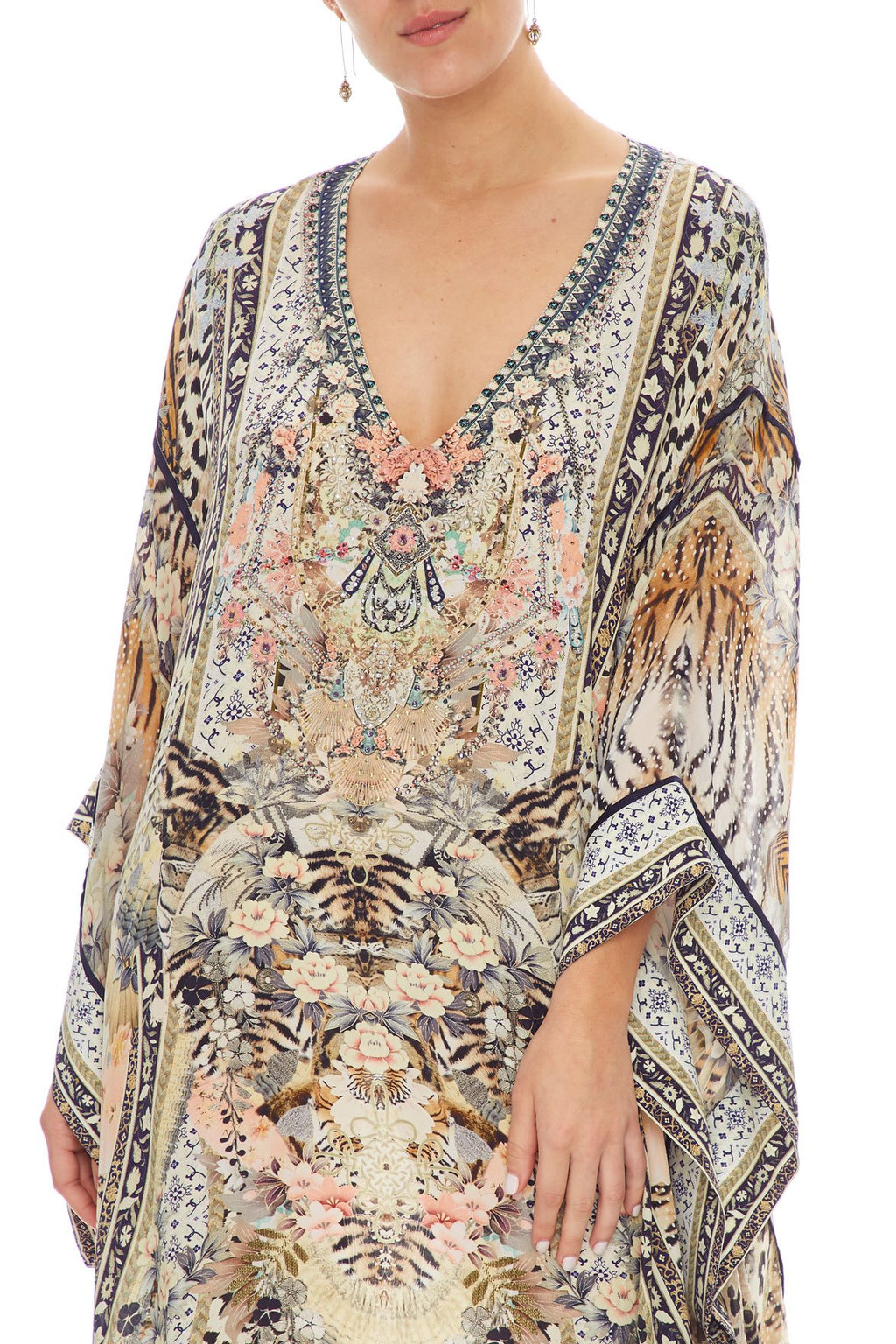 SHORT KAFTAN WITH PLEAT BODICE MOTO MAIKO