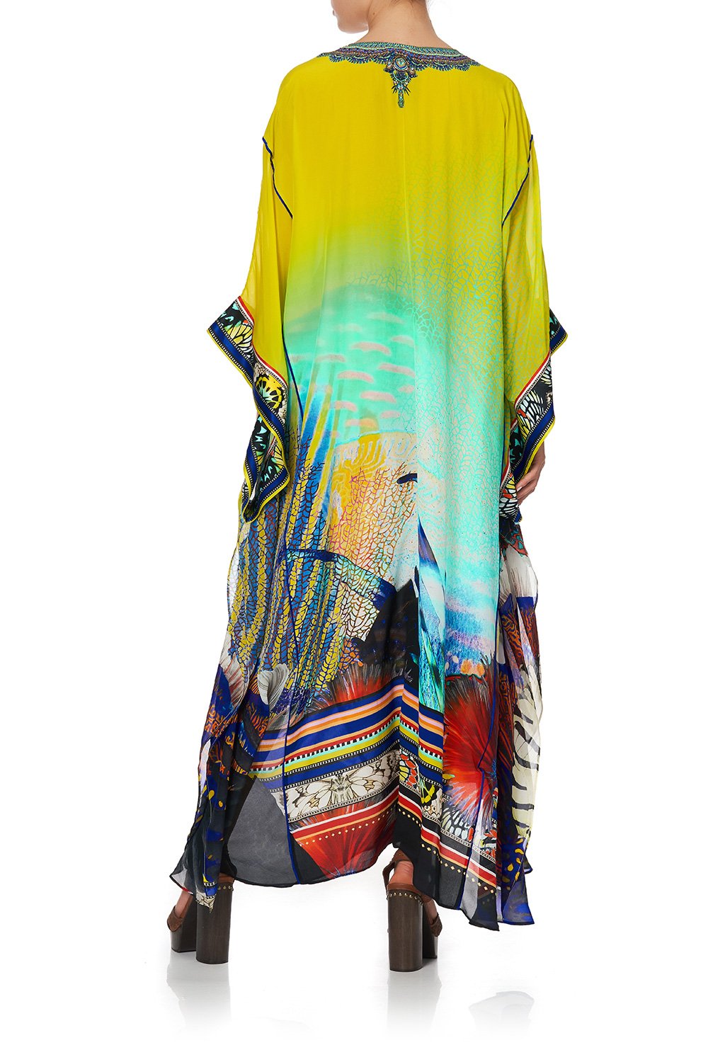 KAFTAN WITH SHEER SLEEVE SOUTHERN MERMAID
