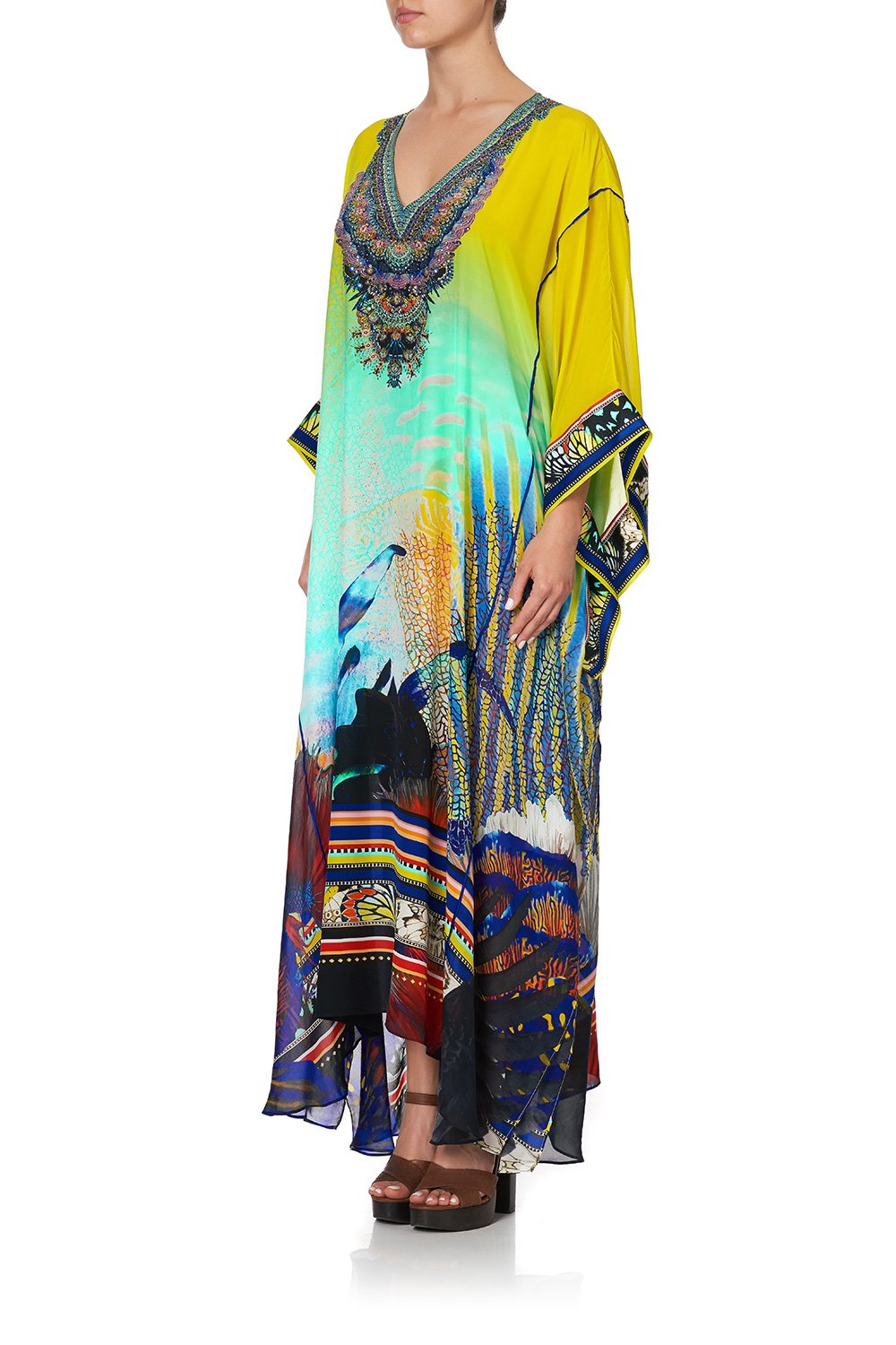 KAFTAN WITH SHEER SLEEVE SOUTHERN MERMAID