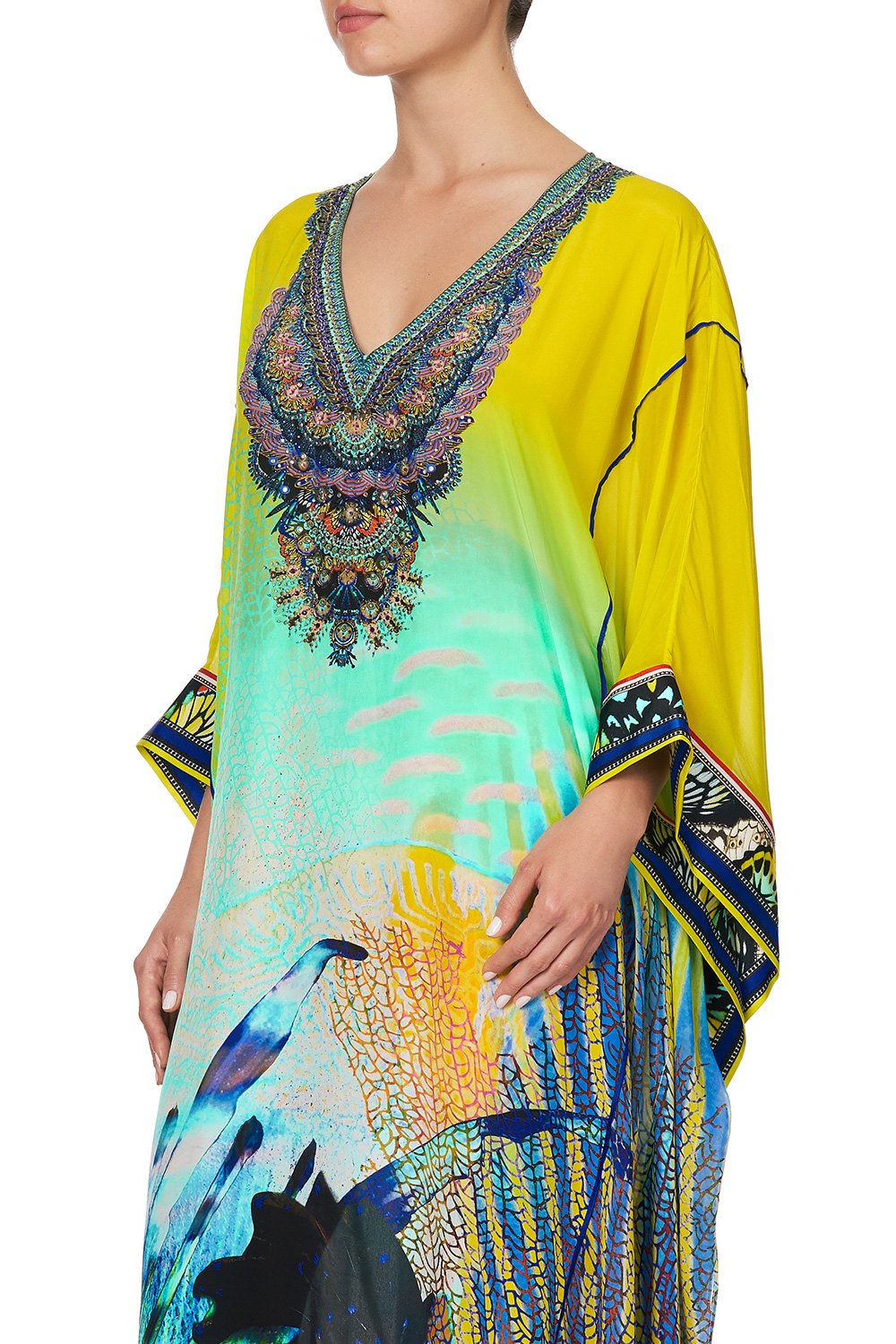 KAFTAN WITH SHEER SLEEVE SOUTHERN MERMAID