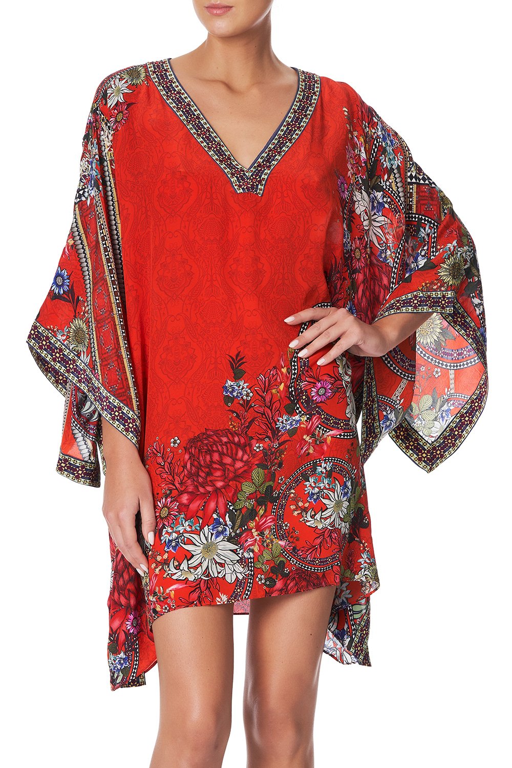 KAFTAN WITH SIDE WRAP WONDERING WARATAH