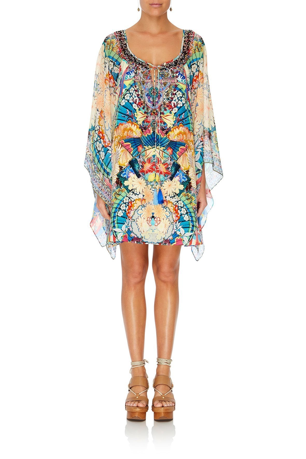 KAFTAN WITH TIE FRONT DETAIL MISO IN LOVE – CAMILLA
