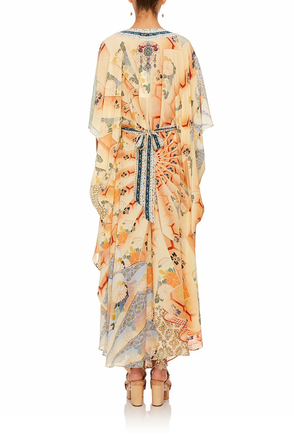 CAMILLA FOR THE FANS KAFTAN W WRAP FRONT & TIE BACK