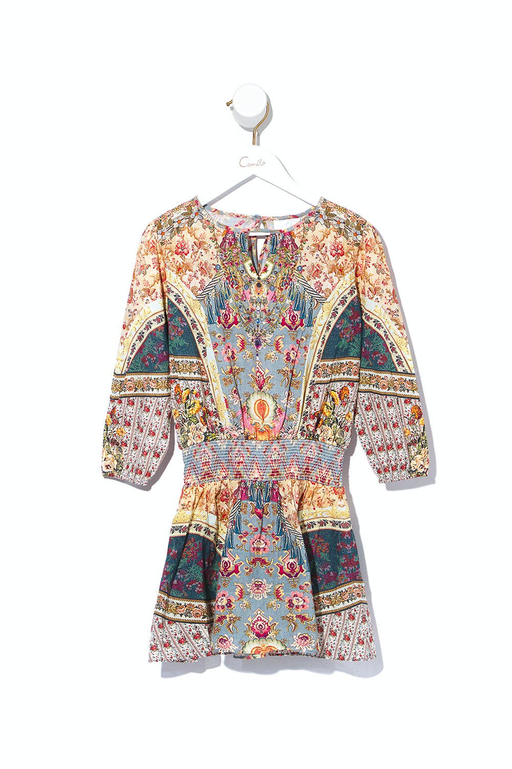 KIDS RELAXED SHIRRED WAIST DRESS 12-14 MAD AS A SNAKE main image 1