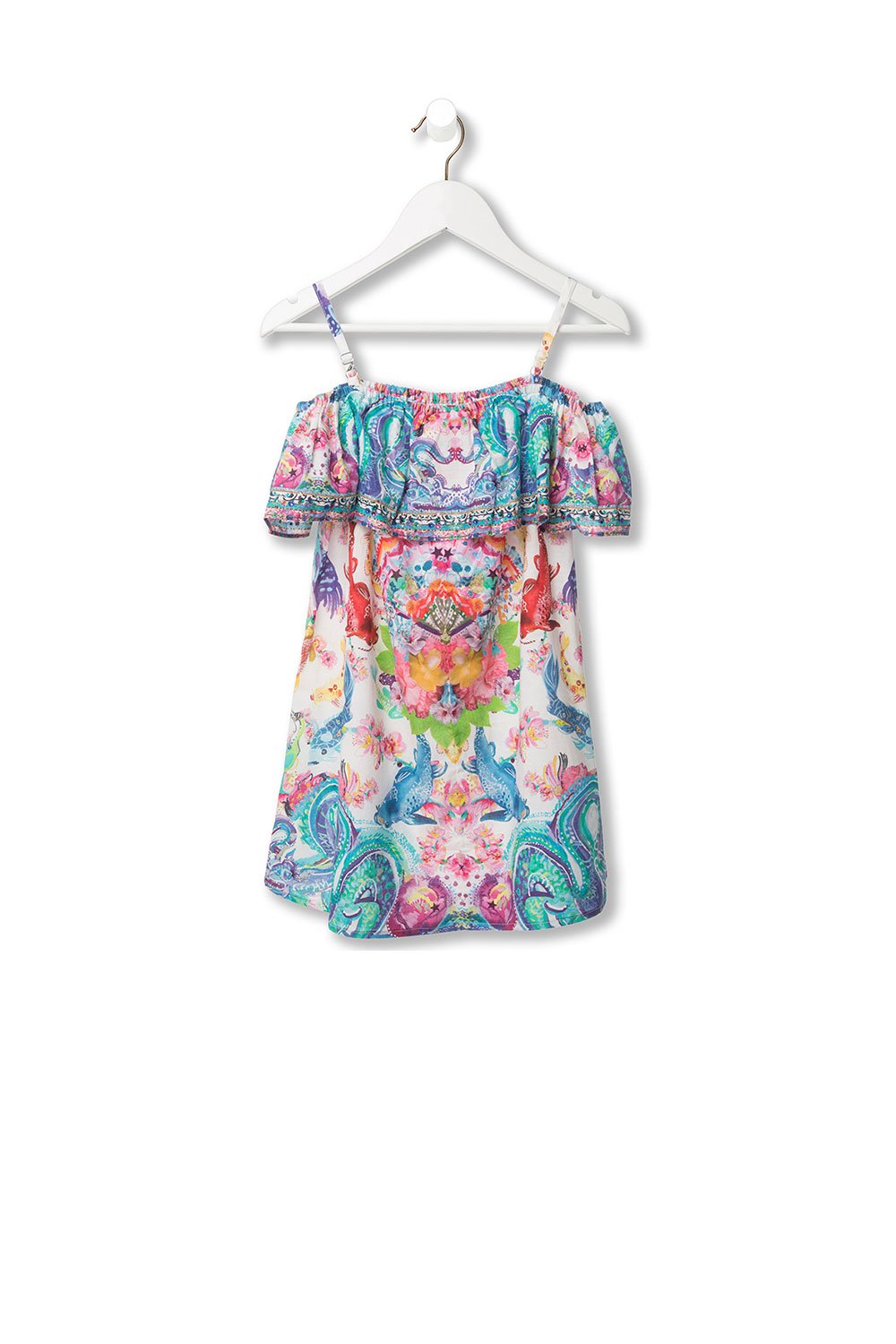 KIDS' RUFFLE DRESS DRAGON DIVINITY
