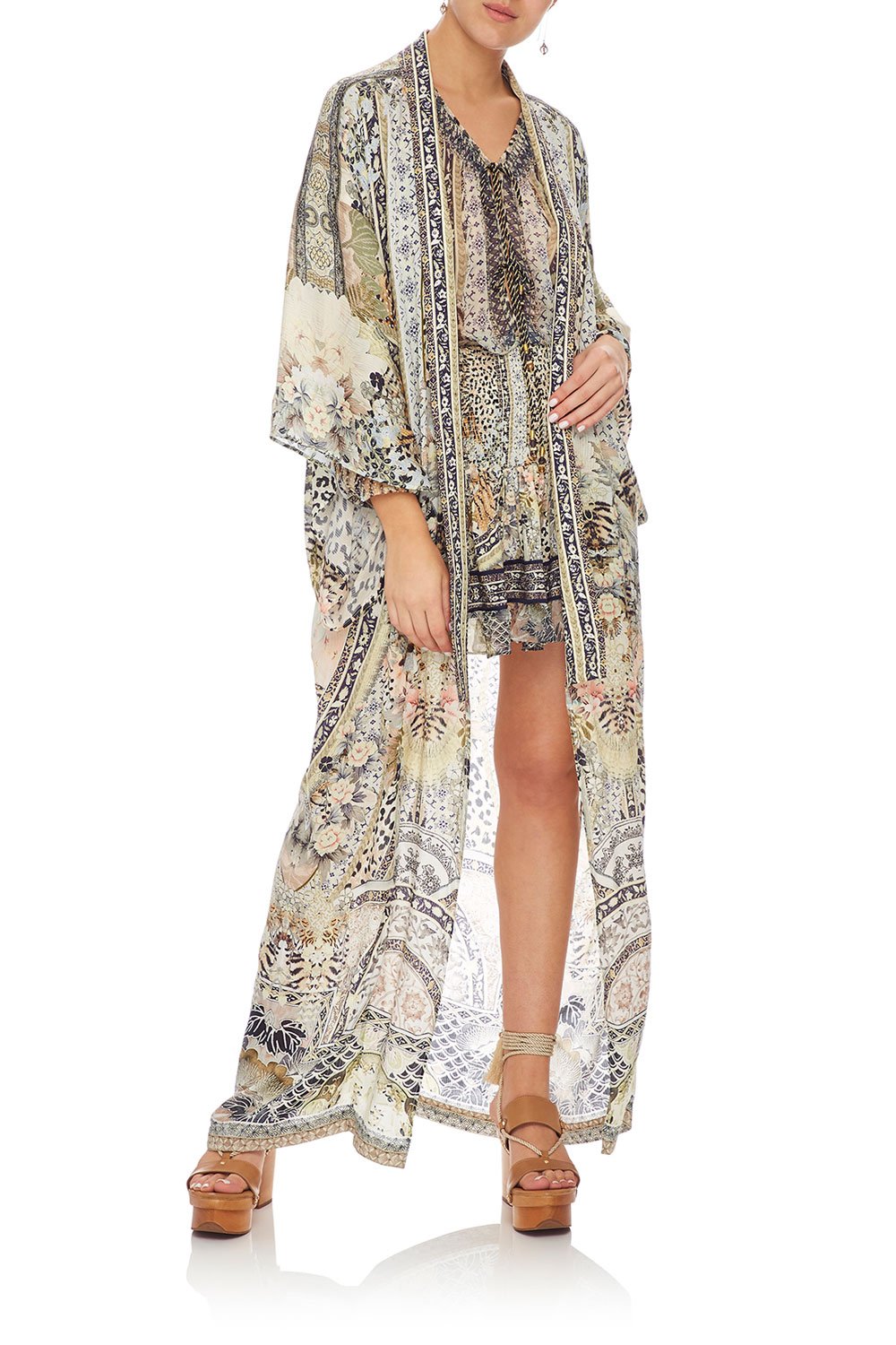 SHORT KAFTAN WITH PLEAT BODICE MOTO MAIKO