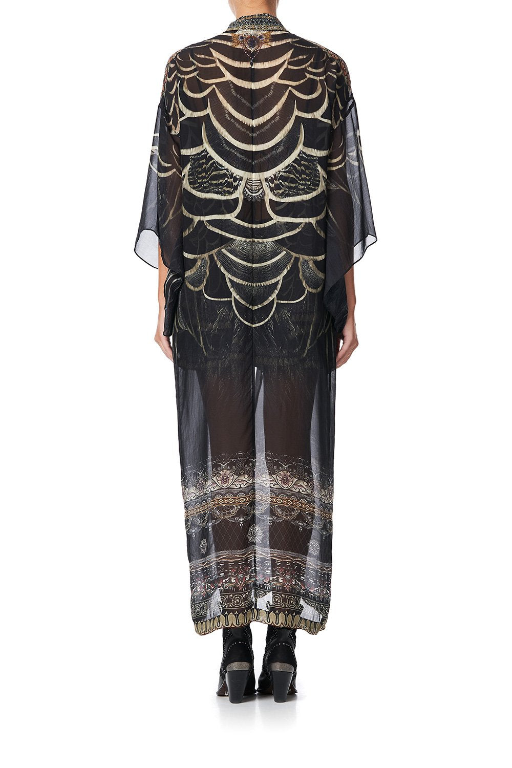 KIMONO COAT UNDER A FULL MOON