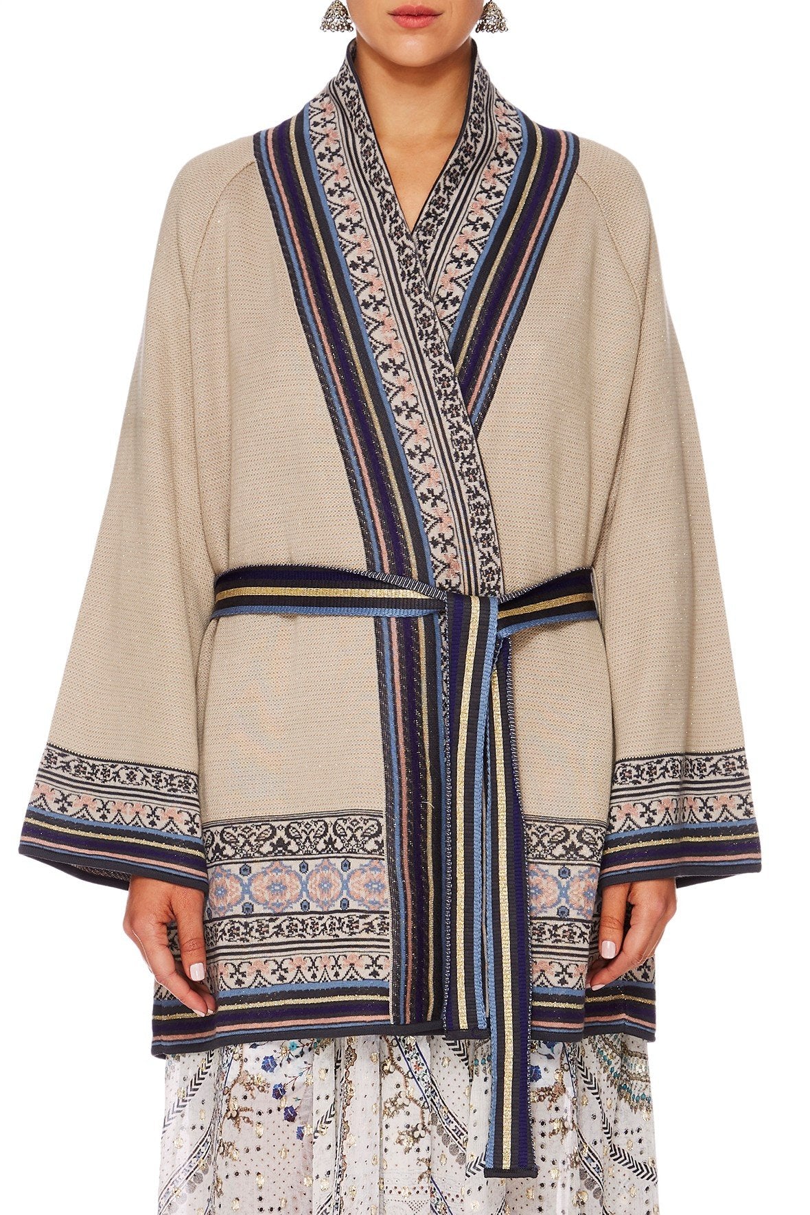 MAMA BAKSHI WIDE SLEEVE KNIT CARDI