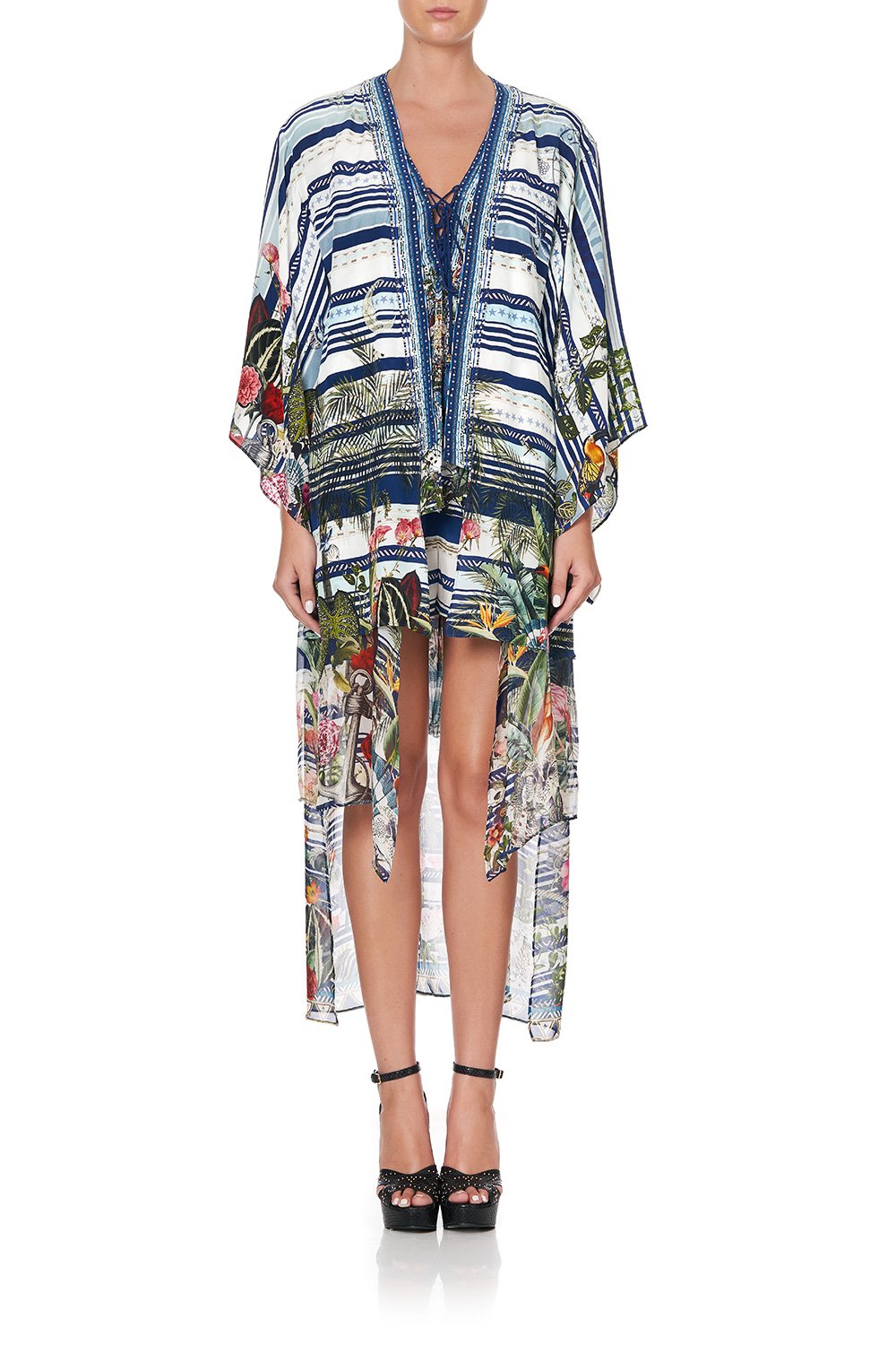 KIMONO WITH LONG UNDERLAYER SOLIS HEART