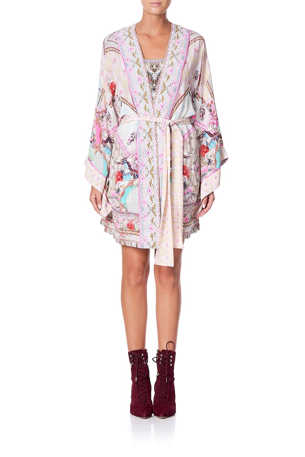 CAMILLA KIMONO WITH TIE BELT CAROUSEL MADEMOISELLE