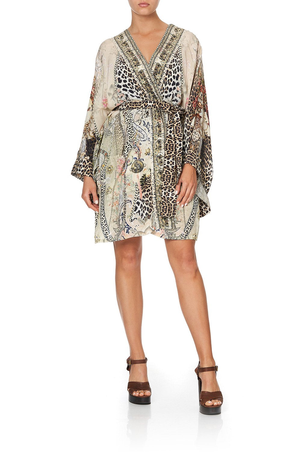 KIMONO WITH TIE BELT FOREVER FOREVER