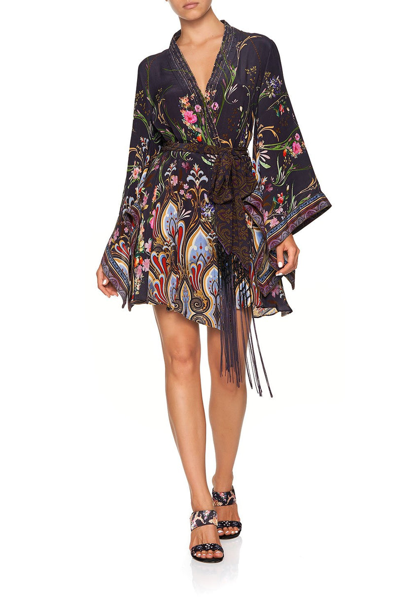 Water Bird Kimono / Wrap dress