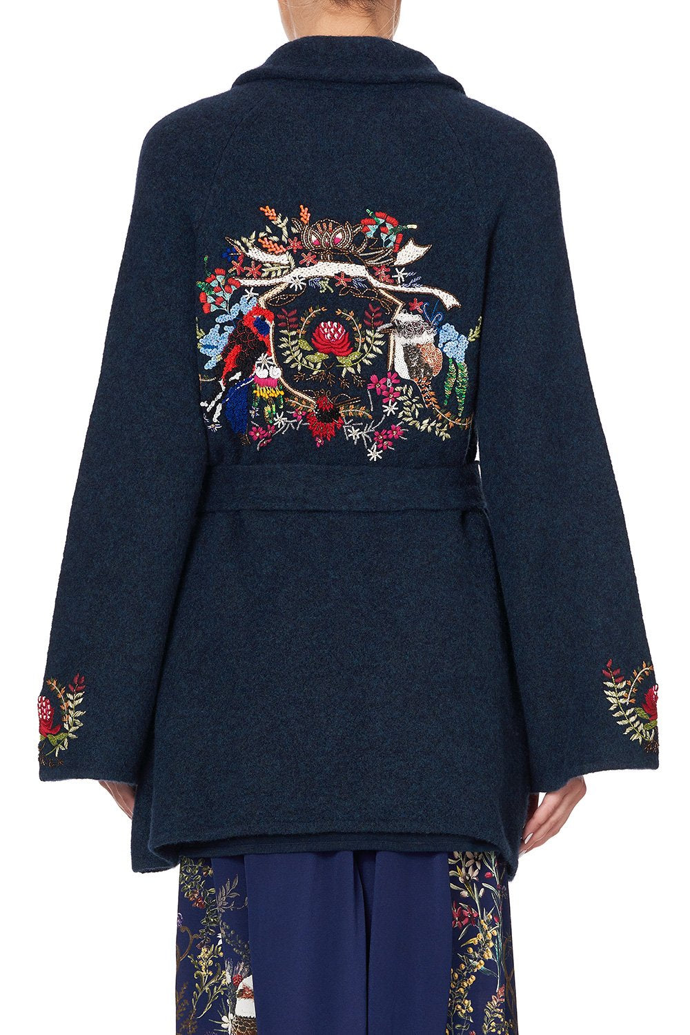 KIMONO KNIT JACKET WINGS IN ARMS