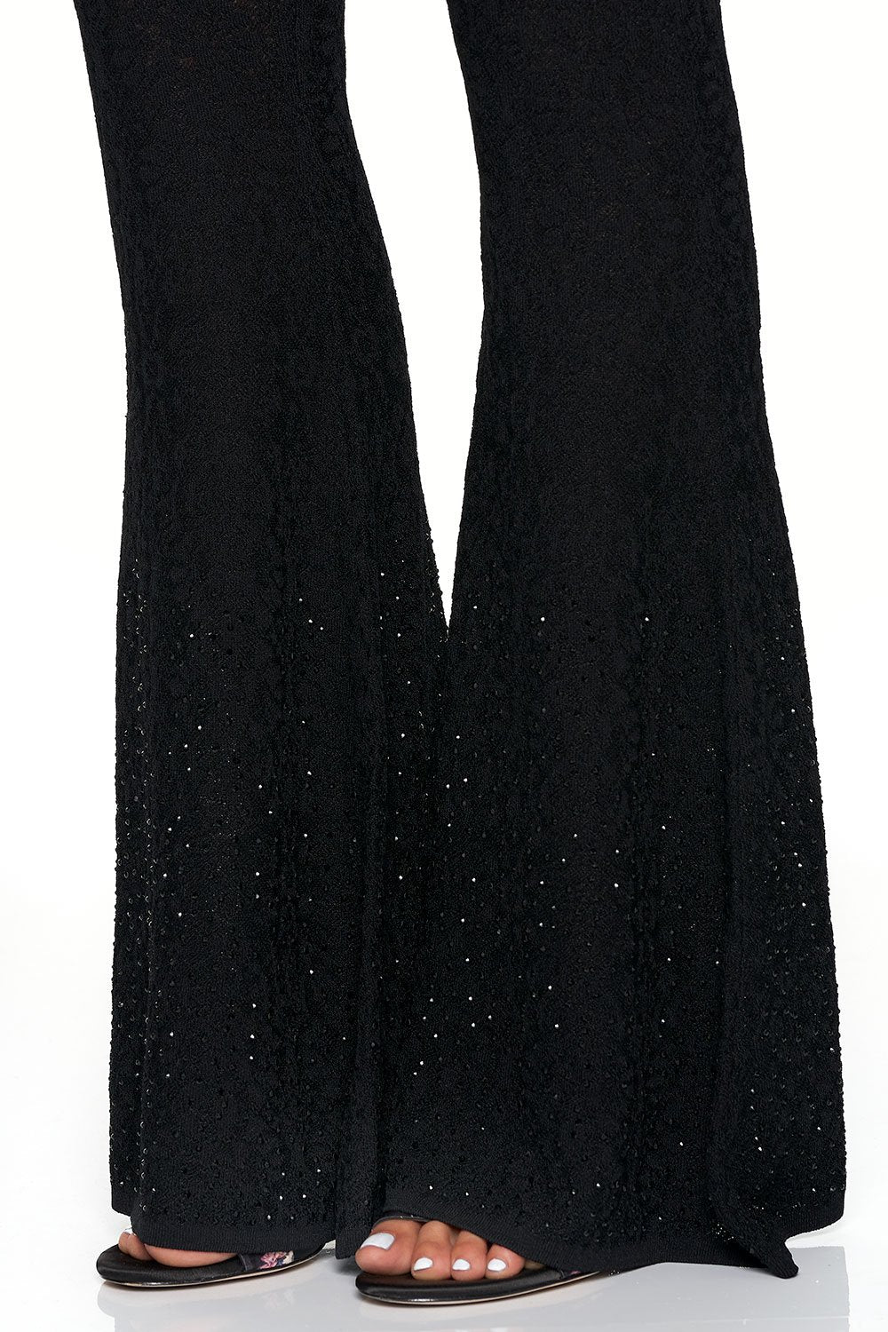 Couture Mantilla Lace Flare Pants main image 0
