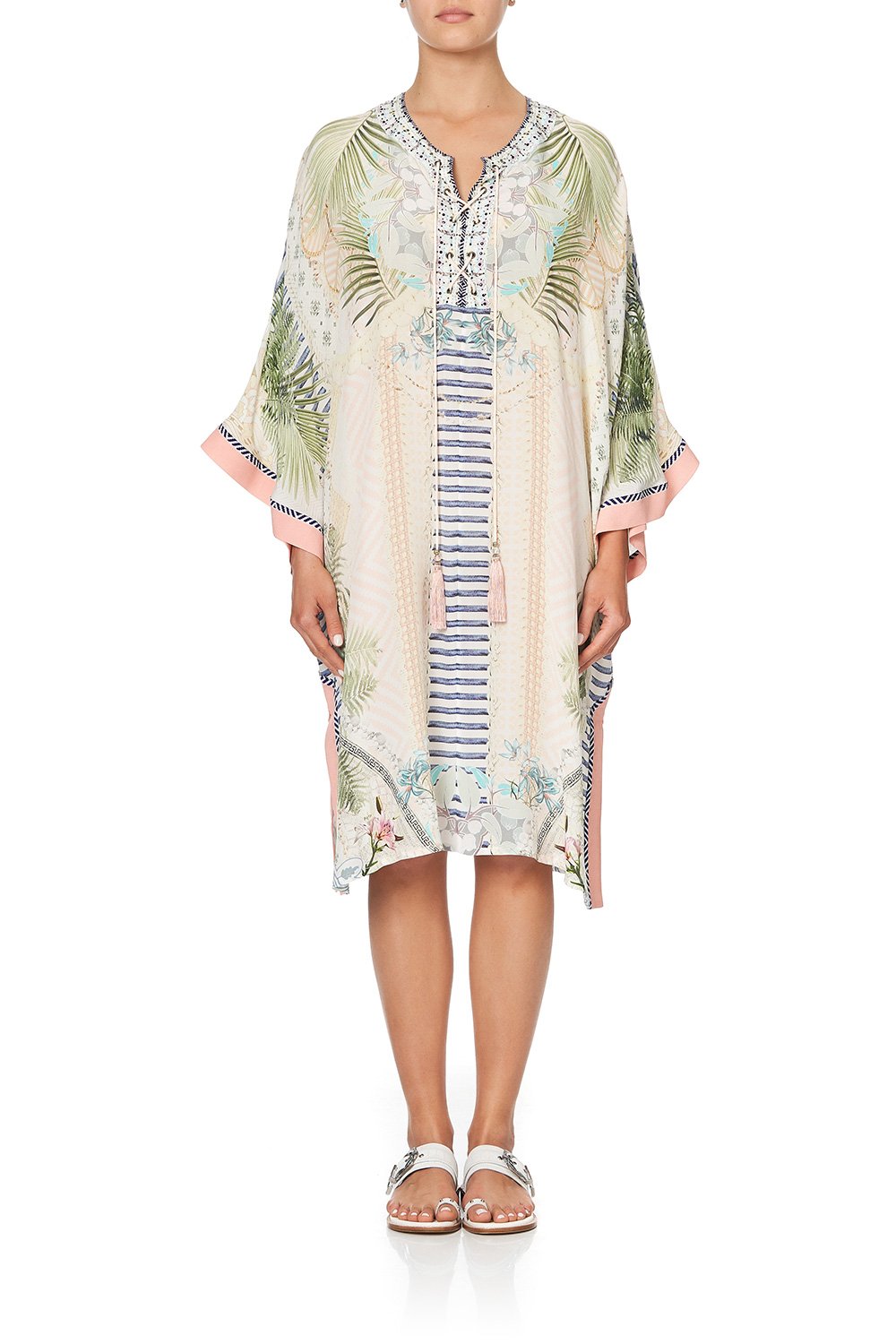 LACE UP FRONT KAFTAN BEACH SHACK