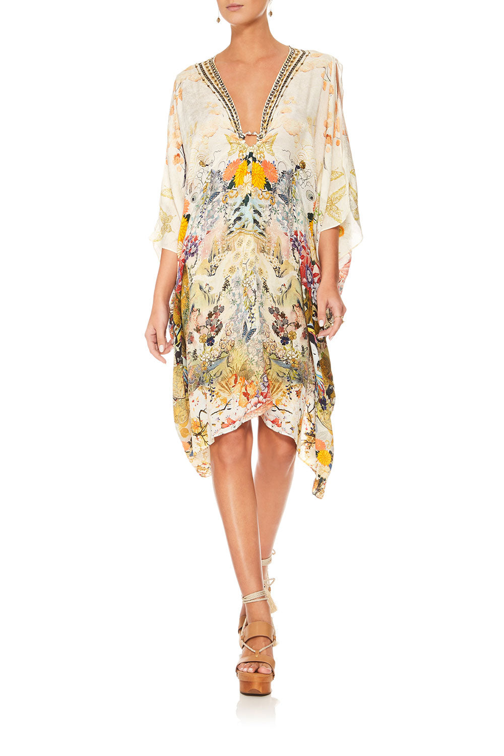CAMILLA LADY LABYRINTH SHORT KAFTAN W HARDWARE