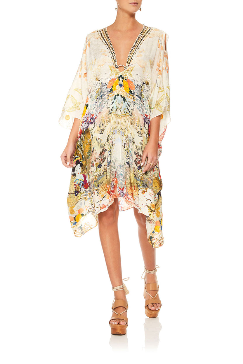 SHORT KAFTAN WITH HARDWARE LOUNGE HOUR